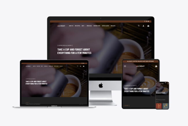 網店 eShop ｜網站開發｜網頁設計｜Alchemy Coffee